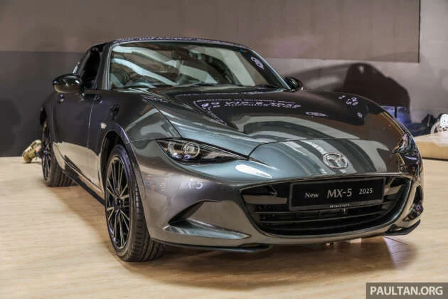 2025 Mazda MX-5 RF launched in Malaysia – 2.0L MT or AT, Asymmetric LSD, DSC-Track, big screen, fr RM294k