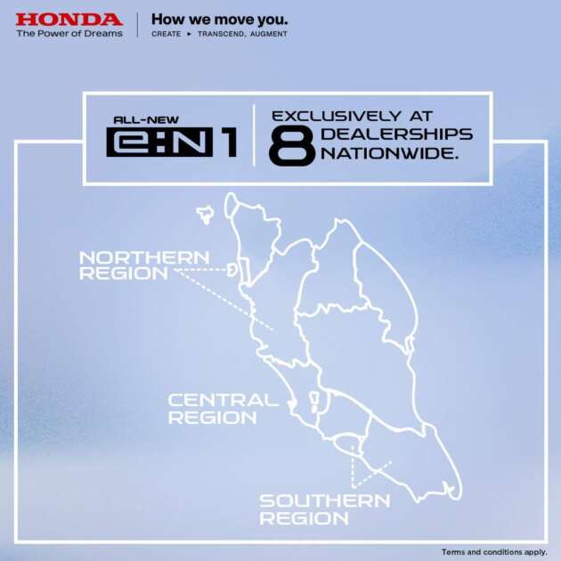 Honda e:N1 – upcoming EV HR-V will only be available through eight selected dealerships across Malaysia