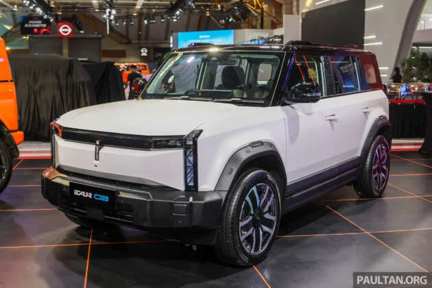 iCaur debuts in Malaysia – 03 EV to be launched in Q3 2025; up to 279 PS, 426 km NEDC; price fr RM145k est.