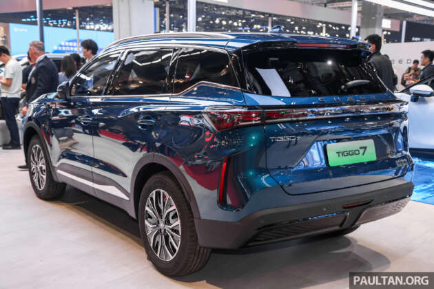 2025 Chery Tiggo 7 facelift with CSH PHEV powertrain on display at Auto Shanghai – coming to Malaysia?