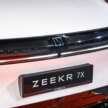 Zeekr 7X in Malaysia – up to 646 PS, 600 km WLTP, three variants; RM182k-230k for first 500 customers