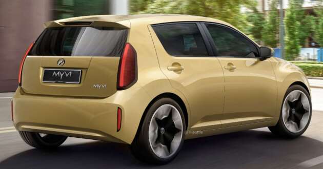 Perodua Myvi dalam saduran rekaan generasi pertama dan Volkswagen ID.Every1 oleh Theophilus Chin