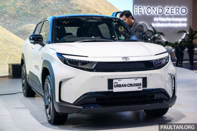 Toyota Urban Cruiser EV at GIIAS 2025 – FWD, AWD for Indonesia, up to 400 km range from 61 kWh battery