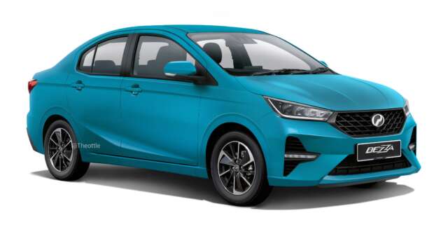 Perodua Bezza 2025 dalam imej bayangan sekali lagi