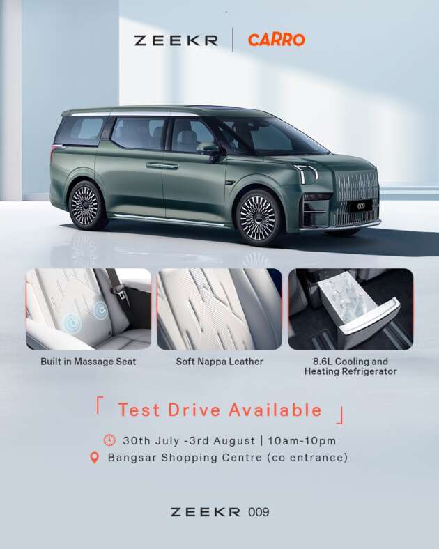 Catch Zeekr at BSC roadshow this week – July 30-Aug 3 ahead of Zeekr Space Bangsar opening in Q3 2025