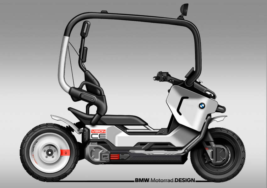BMW Motorrad Vision CE e-scooter comes with cage 1963042