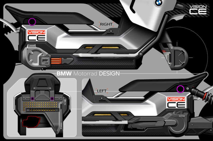 BMW Motorrad Vision CE e-scooter comes with cage 1963045