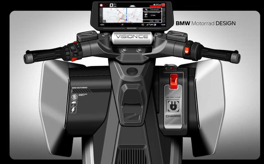 BMW Motorrad Vision CE e-scooter comes with cage 1963047