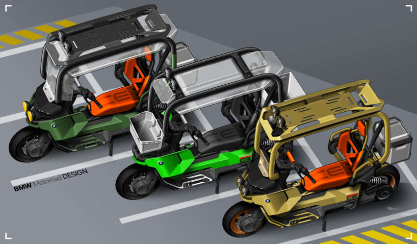 BMW Motorrad Vision CE e-scooter comes with cage 1963051