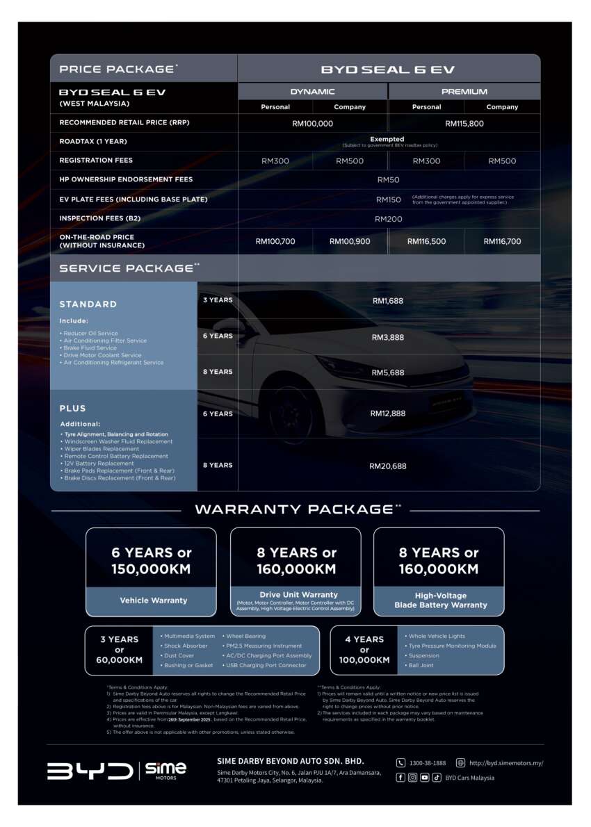 BYD Seal 6 EV launched in Malaysia – more affordable C-seg sedan, over 400 km range, priced from RM100k 1975404