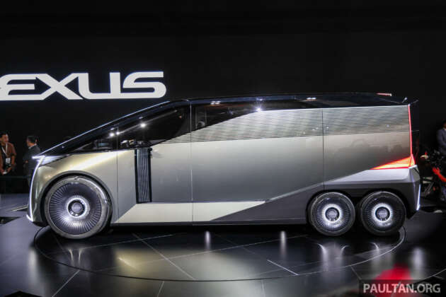 Lexus LS Concept — dari Luxury Sedan kepada Luxury Space; rekaan MPV mewah dengan enam-tayar