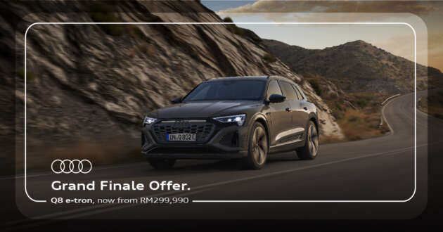 Drive home with performance, modern luxury and innovation in an Audi Q8 e-tron, from RM299,990
