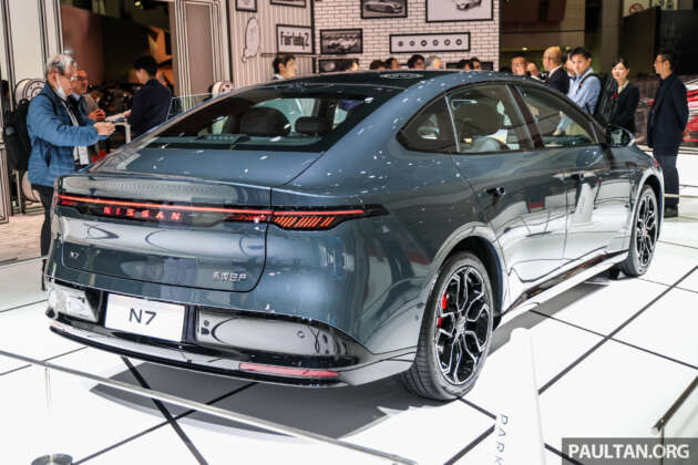 Nissan N7 dipamer di Jepun – sedan EV guna asas dari Dongfeng, jarak gerak CLTC hingga 635 km