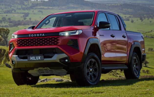2026 Toyota Hilux Travo – heavy facelift, 2.8L diesel standard, EV with 240 km WLTP range, RM99k-RM192k
