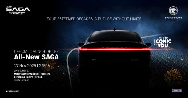 2026 Proton Saga MC3 launch date confirmed, Nov 27