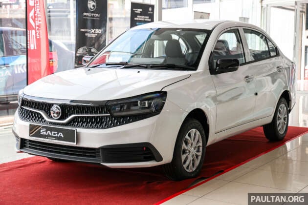 Proton Saga MC3 Standard 2026 – galeri penuh varian paling murah; enjin 1.5L 120 PS/150 Nm, 4AT, RM38k