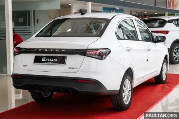 Proton Saga MC3 Standard 2026 – galeri penuh varian paling murah; enjin 1.5L 120 PS/150 Nm, 4AT, RM38k