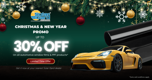 Beat the effects of heat with Solar Gard tint this festive season, with up to 30% off on all tint and PPF products