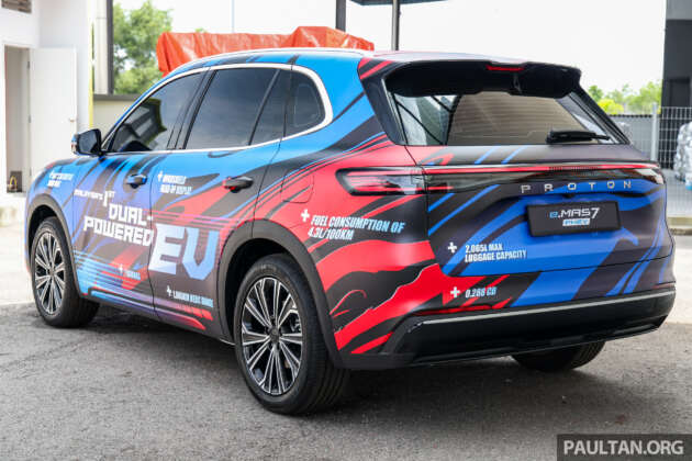 Proton eMas 7 PHEV spesifikasi penuh didedah — 262 PS/262 Nm, dua saiz bateri LFP, hingga 996 km WLTP
