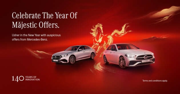 Welcome a year of Mǎjestic Offers from Mercedes-Benz Malaysia; own a C200 from RM2,488 per month