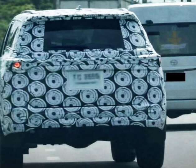 2026 Toyota Fortuner spied – based on new Hilux, heavy facelift with carryover body structure