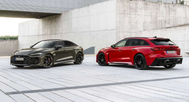 Audi RS5 Sedan, Avant 2026 didedah- 2.9L V6 Turbo berkembar PHEV, 639 PS/825 Nm, 0-100 km/j 3.6s!
