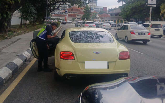 KL JPJ seizes Bentley Continental GT during Ops Khas Luxury – no valid road tax, insurance for 8 years