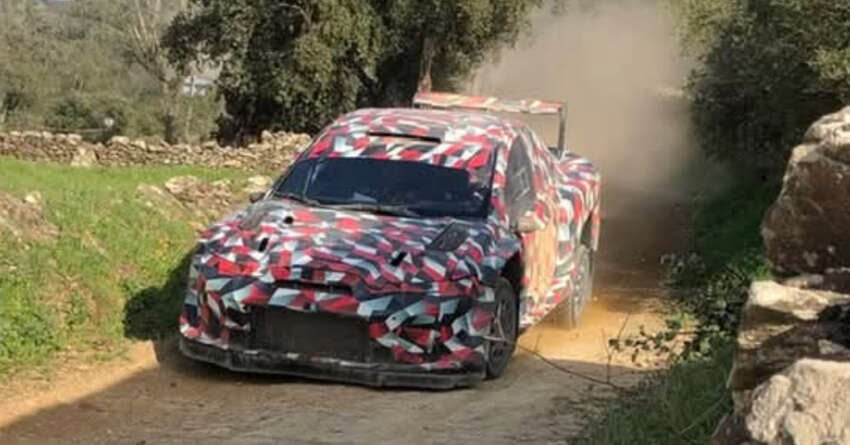 Toyota WRC27 coupé prototype seen testing – no longer GR Yaris base; upcoming GR Celica sighted? 2044492
