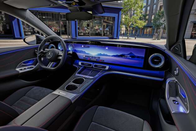 Mercedes-Benz C-Class EV 2026 – papan pemuka dipenuhi Hyperscreen MBUX, akan didedah 20 Apr ini