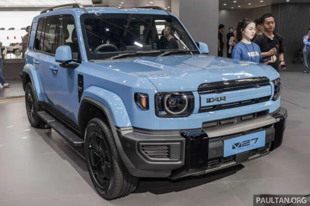 iCaur V27 shown in RHD – boxy REEV SUV with up to 455 PS, 210 km CLTC EV range coming to Malaysia