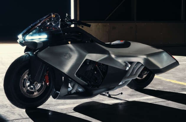 BMW Motorrad Vision K18 concept motorcycle shown