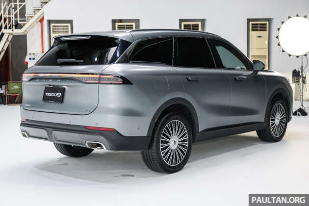 Chery Tiggo 9 dipertonton di Malaysia — SUV segmen D flagship, 2.0T 256 PS/390 Nm; anggaran RM189k