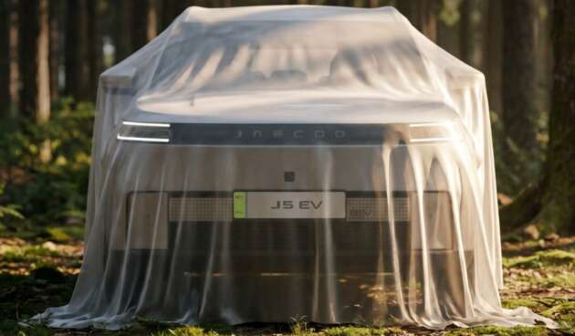 Jaecoo J5 EV dalam teaser Malaysia — bakal dilancar?