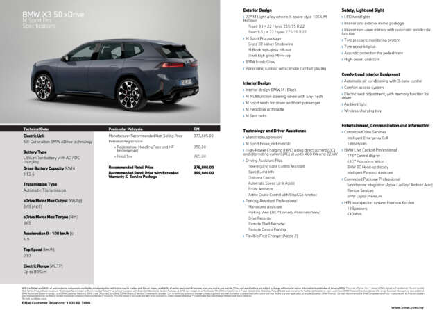2026 BMW iX3 in Malaysia – NA5 50 xDrive M Sport Pro arrives in SWB spec with 805 km WLTP, priced fr RM379k