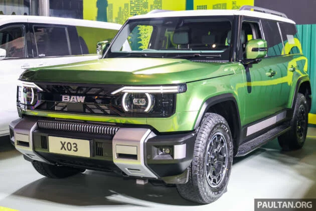 BAW X03 on display at GIIAS 2026 – five-seat Denza B8-sized 4×4 SUV with 2.3L turbodiesel, RHD world debut?