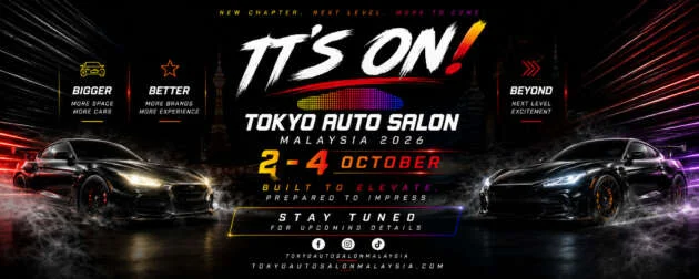 Tokyo Auto Salon Malaysia to take place from Oct 2-4, 2026 – new venue with outdoor area for live demos