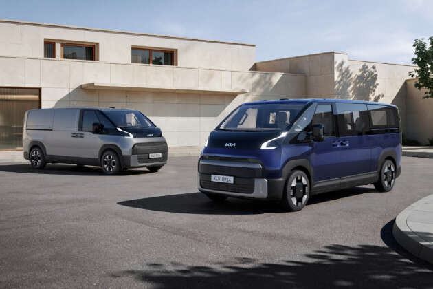2027 Kia PV7 debuts – 800V EV van; 272 PS, up to 460 km WLTP; cargo and passenger versions, up to 11 seats
