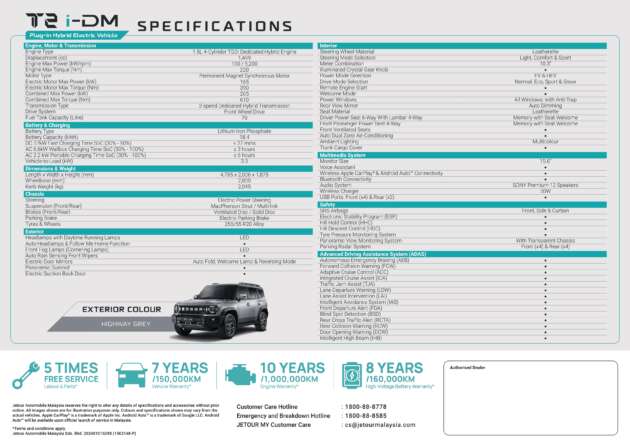 Jetour T2 i-DM PHEV launched in Malaysia – 360 PS/610 Nm, over 100 km EV range, 1,200 km total, RM162,800