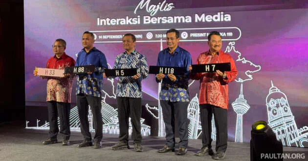 H special number plate series – over RM25 million in bids recorded in first two days, bidding still open until Sept 20