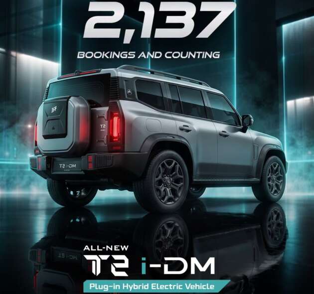 Jetour T2 i-DM amasses 2,137 bookings ahead of Malaysian launch tomorrow – 1.5T PHEV, RM169k est