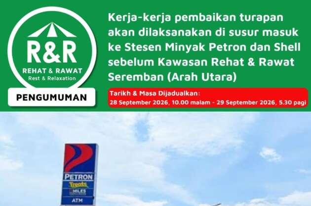 PLUS Seremban R&R Petron and Shell to close tonight