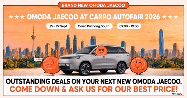 Omoda Jaecoo at Carro Autofair 2026, Sept 25-27 at Puchong South – drop by for exclusive show-only offers!
