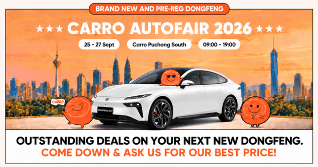 Dongfeng at Carro Autofair 2026, Sept 25-27 at Puchong South – pre-reg deals, save up to RM46,088 off RRP
