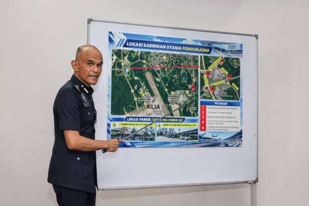 Five screening points for vehicles going to SIC for F1