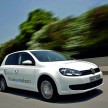 Electric Volkswagen Golf Blue-E-Motion prototype – a preview test drive in Wolfsburg, Germany