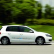 Electric Volkswagen Golf Blue-E-Motion prototype – a preview test drive in Wolfsburg, Germany