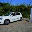 Electric Volkswagen Golf Blue-E-Motion prototype – a preview test drive in Wolfsburg, Germany