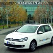 Electric Volkswagen Golf Blue-E-Motion prototype – a preview test drive in Wolfsburg, Germany