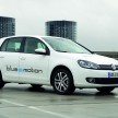 Electric Volkswagen Golf Blue-E-Motion prototype – a preview test drive in Wolfsburg, Germany