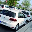 Electric Volkswagen Golf Blue-E-Motion prototype – a preview test drive in Wolfsburg, Germany